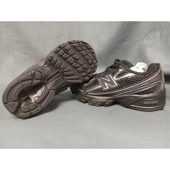 New Balance 740 Bungee Lace Sneakers PZ740BM Black Grey Kids Size 1 NEW NO BOX! - Picture 2 of 11